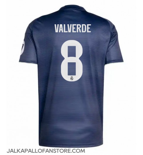 Real Madrid Federico Valverde #8 Vieraspaita 2025-26 Lyhythihainen Real Madrid Federico Valverde #8 Vieraspaita 2025-26 Lyhythihainen